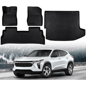 All Weather Car Floor Mats for 2024 Chevrolet Chevy Colorado/GMC Canyon, 2024 Colorado/Canyon TPE Rubber Floor Liner, Colorado/Canyon Odorless Anti-Slip Interior Accessories