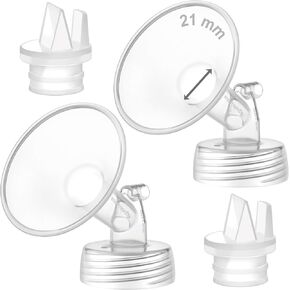 Maymom Pump Part Compatible with Spectra/Ameda Luna Pumps, Syngery Gold; Incl Wide Mouth Flange 19 mm 2nd Gen. Valve; Not Original Spectra Flange; Replaces Spectra S1 S2, Plus Shield, Accessories