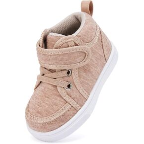 BMCiTYBM Baby Walking Shoes Boy Girl High Top Sneakers Infant First Shoes for Learning to Walk 6 9 12 18 24 Months
