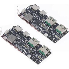 2PCS 22.5W Module 186 50 Lithium Battery Charger Board for DIY Power Bank(Front LED Display)