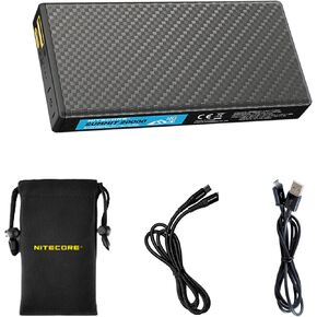 Nitecore Summit 20000 Power Bank, 20000mAh Low Temperature Fast Charging USB-C QC PD, Compatible with iPhone, iPad, Galaxy, Smartphones with a USB-C and a Lumentac Micro-USB Charging Cable
