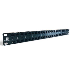 48 Port High Density 1U Patch Panel UTP with Inline Keystone CAT6 Coupler (Populated)