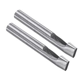 CoCud Hollow Punch, 5mm x 26mm Hole, 45# Steel Oval Shaped Gasket Tool - (Applications: for Leather DIY Leathercraft Wallet), 2-Pieces
