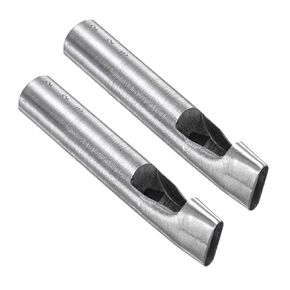 CoCud Hollow Punch, 5mm x 26mm Hole, 45# Steel Oval Shaped Gasket Tool - (Applications: for Leather DIY Leathercraft Wallet), 2-Pieces