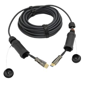 Pacroban Outdoor 75ft HDMI Cable Waterproof Connector Covers, Armored, in-Wall Safe, 48Gbps, ARC, 8K, 4K 120Hz