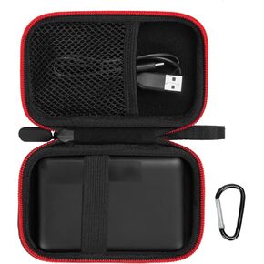 Magnetic portable charger case Compatible with Anker 621/622/633/321/324 MagneticBattery,Fit for Anker PowerCore 5000/10000mAh Power Bank/ Apple MagSafe Charger Battery Pack,Black(Case Only)