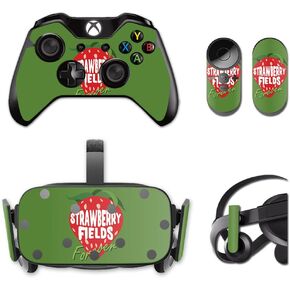 MightySkins Skin Compatible with Oculus Rift CV1 – Strawberry Fields Forever | Protective, Durable, and Unique Vinyl Decal wrap Cover | Easy to Apply, Remove, and Change Styles | Made in The USA