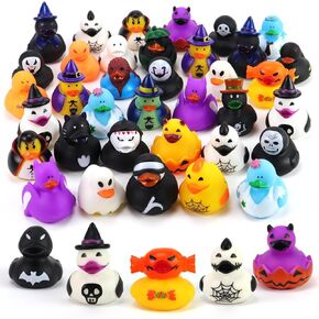 36 Pcs Halloween Rubber Ducks,Hallowmas Gifts Jeep Ducks,Baby Showers Accessories Halloween Ducking Themed Bath Toys for Kids,Halloween Party Favors,Halloween Decoration
