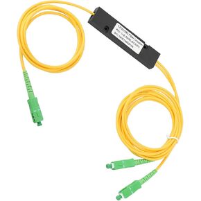 SC 1X2 PLC Splitter Singlemode Fiber Optic, SC/APC Optical Splitter Uni Optical Splitter Fiber Optic Cables