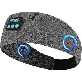 Sleep Headphones Wireless Bluetooth for Side Sleeper -Cozy Elastic Music Sleep Band Speakers Detachable, Sports Wireless Earphones for Running, Yoga, Fitness, Workout, Travel Unisex