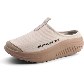 Women's No Limits Slip-On Mule Walking Shoes Women Fashion Sneakers Comfort Wedge Platform Loafers