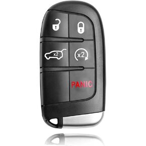 Self-Programmable Replacement for Proximity Smart Key Fob for Jeep Grand Cherokee 2014 2015 2016 2017 2018 2019 2020 2021 (FCC:M3N40821302) 1 pcs