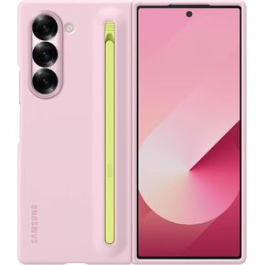 SAMSUNG Galaxy Z Fold 6 S Pen Phone Case, Protective Cover with Built-in S Pen Holder Slot, Click to Release, US Version, EF-OF95PCPEGUS, Pink
