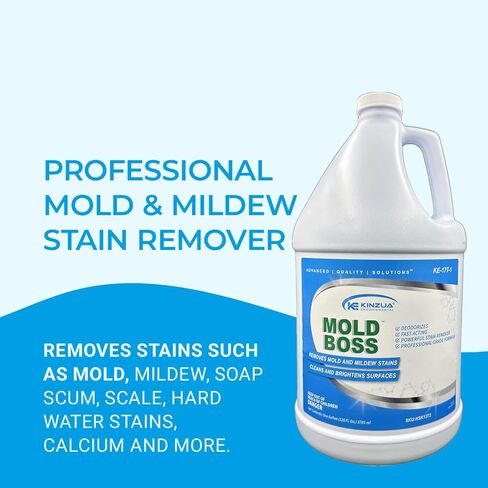 مولد بوس (عبوة من قطعتين) | مزيل بقع العفن والعفن الاحترافي، منظف | يزيل بقع الماء العسر والكالسيوم وزبدة الصابون والمزيد | آمن على جميع الأسطح | الدرجة التجارية in Kuwait