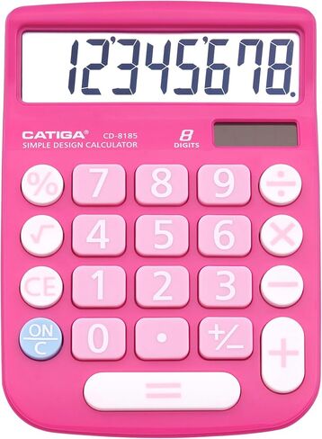 Desktop 12-Digit Business Calculator with Dual Power, Solar and Battery, for Basic Calculations, Desk Calculators for School or Office Small in Saudi Arabia