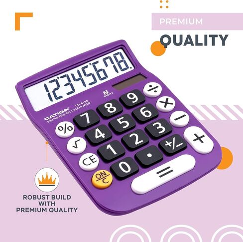 Desktop 12-Digit Business Calculator with Dual Power, Solar and Battery, for Basic Calculations, Desk Calculators for School or Office Small in Saudi Arabia