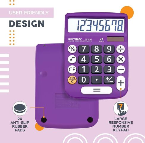 Desktop 12-Digit Business Calculator with Dual Power, Solar and Battery, for Basic Calculations, Desk Calculators for School or Office Small in Saudi Arabia