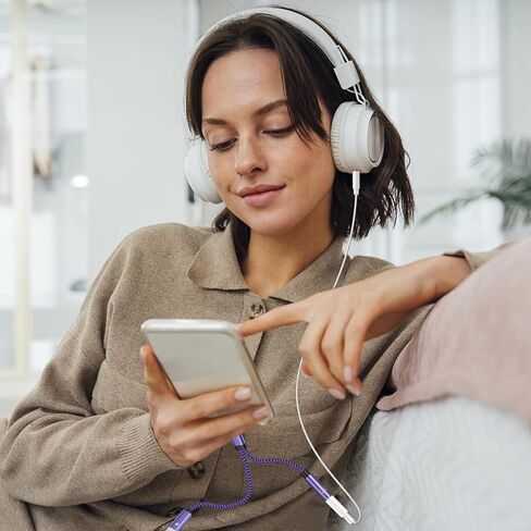 محول مقبس صوت 2 في 1 من Google Type C إلى Aux لجهاز Pixel 9 pro/8a/8/7، ومحول صوت USB C إلى 3.5 مم ومحول شاحن لأجهزة Samsung Galaxy S24، A55، A15، مقبس مقسم سماعة الرأس من النوع C Dongle لـ آيفون15 in Kuwait