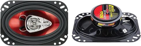 Boss CH6530 Chaos Exxtreme 6.5" 300W 3-Way Car Coaxial Audio Speakers and CH4630 4" x 6" 250W 3-Way Car Audio Coaxial Speakers Stereo Red 4 Ohm in Saudi Arabia