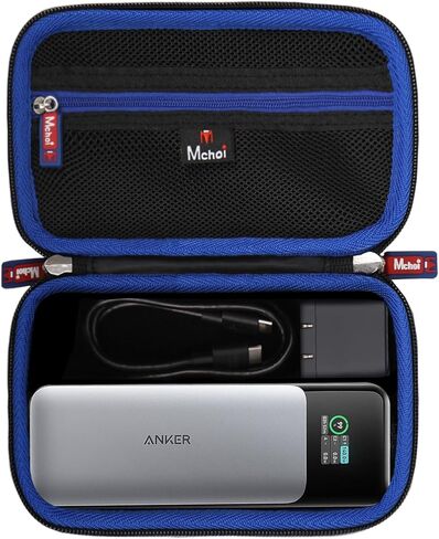 حقيبة تخزين صلبة من Mchoi مناسبة لبنك الطاقة Anker 737 (PowerCore 24K) بقدرة 24,000 مللي أمبير في الساعة مع شاحن Anker 715 (Nano II 65W)، وحقيبة واقية لحمل بنك الطاقة المقاوم للصدمات in Saudi Arabia