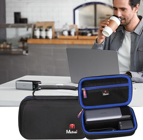 حقيبة تخزين صلبة من Mchoi مناسبة لبنك الطاقة Anker 737 (PowerCore 24K) بقدرة 24,000 مللي أمبير في الساعة مع شاحن Anker 715 (Nano II 65W)، وحقيبة واقية لحمل بنك الطاقة المقاوم للصدمات in Saudi Arabia