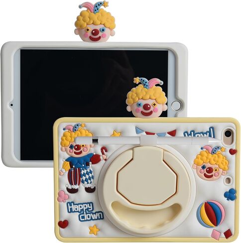 حافظة كرتونية لجهاز iPad Mini 1/2/3/4/5 7.9 بوصة، مسند من السيليكون الناعم اللطيف من MONEHOYSY [مقاوم للسقوط، مقاوم للصدمات، مضاد للانزلاق] غطاء بحامل خلفي للأطفال والمراهقين والبنات والأولاد (كيتي) in Kuwait