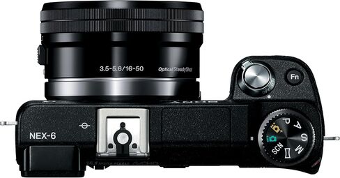 Sony NEX-6L/B Mirrorless Digital Camera with 16-50mm Power Zoom Lens and 3-Inch LED (Black) (Renewed) in Saudi Arabia