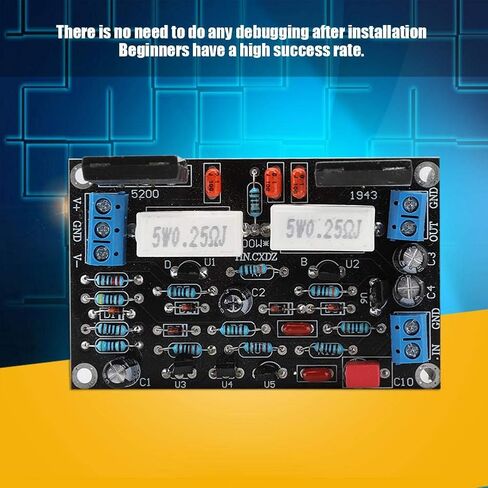 2SC5200 & 2SA1943 مكبر كهربائي مجلس تيار مستمر 10 45 فولت 150 واط ثنائي القناة الرقمية مكبر كهربائي الصوت مجلس سعة كبيرة مجلس لوحة دوائر كهربائية in Saudi Arabia