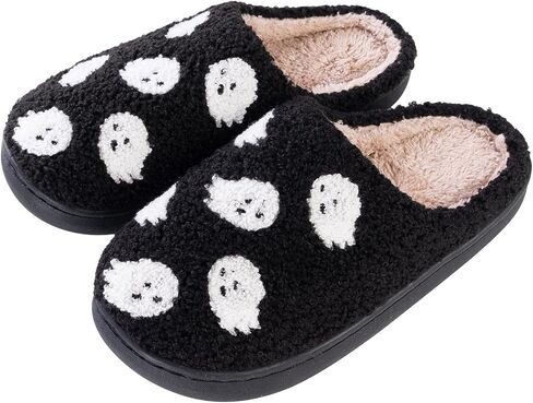 Obosoyo Slippers Women Strawberry Men House Fuzzy Plush Shoes Funky Cute Design Fun Slipper Unisex Comfy Bedroom Soft Warm Slipper Indoor Non-slip Slip-On in Saudi Arabia