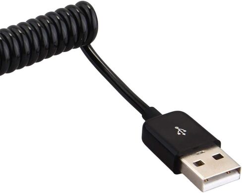USB Type C Cable for Car, 90 Degree Coiled(9.8FT) Curly USB A to USB-C Fast Charger Cord Compatible Samsung Galaxy S10 S9 S8 Plus Note 9 8, Moto Z, LG5/G6/V20, USB C Devices in Saudi Arabia