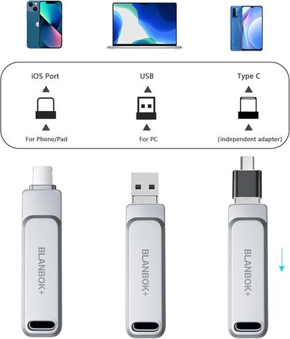 ارفع مستوى تجربة إدارة البيانات الخاصة بك باستخدام شريحة ذاكرة USB المتطورة - التطبيق المطلوب تنزيله على أجهزة iOS (Silver-AL5) in Kuwait