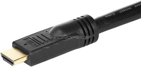 كابل HDMI عالي السرعة Monoprice - CL2، وصلة ذكر إلى أنثى، 24AWG، 3 أقدام، أسود - السلسلة التجارية in Saudi Arabia