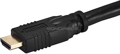 كابل HDMI عالي السرعة Monoprice - CL2، وصلة ذكر إلى أنثى، 24AWG، 3 أقدام، أسود - السلسلة التجارية in Saudi Arabia