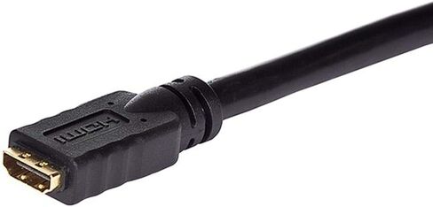 كابل HDMI عالي السرعة Monoprice - CL2، وصلة ذكر إلى أنثى، 24AWG، 3 أقدام، أسود - السلسلة التجارية in Saudi Arabia