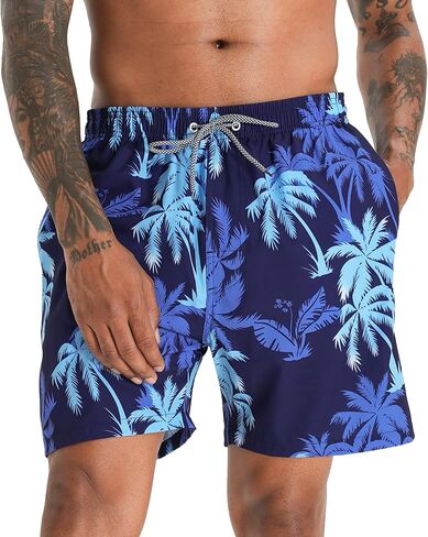 APTRO Men's Quick Dry 2 in 1 Swim Trunks with Compression Liner Swimsuit Swim Shorts Bathing Suits#343 2XL in Saudi Arabia