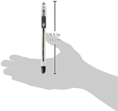 Pentel(R R.S.V.P.(R) Ballpoint Pens, 1.0 mm, Medium Point, Clear Barrel, Black Ink, Pack Of 12, BK91-A in Saudi Arabia