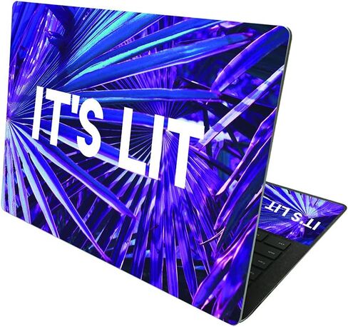MightySkins Skin Compatible with Microsoft Surface Laptop 4 13.5" - Its Lit | Protective, Durable, and Unique Vinyl Decal wrap Cover | Easy to Apply, Remove, and Change Styles | Made in The USA in Saudi Arabia
