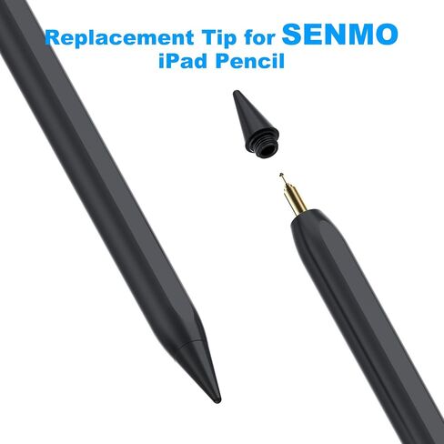 6 قطع نصائح بديلة لقلم SENMO iPad (أسود) in Saudi Arabia