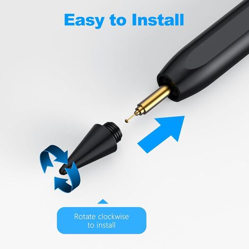 6 قطع نصائح بديلة لقلم SENMO iPad (أسود) in Saudi Arabia