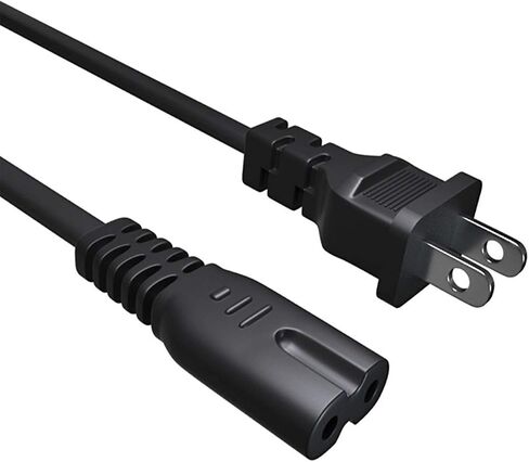 AC Power Cord for Xbox One S, Xbox One X, Xbox Series X/S, 2 Prong Power Cable Replacement-UL Listed in Saudi Arabia