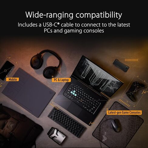 ASUS TUF Gaming A1 External M.2 NVMe SATA PCIe SSD Enclosure - USB-C, M.2 Q-Latch for Easy Installation, Drop Resistance, IP68 Water and dust Resistance, PS5 and Xbox Support,Black in Saudi Arabia