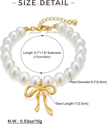 WOWORAMA Baroque Pearl Bracelets for Women Simulated Flat Shell Pearl Bracelets Dainty Irregular Gold Beads Pearl Bracelets Adjustable Size in Saudi Arabia