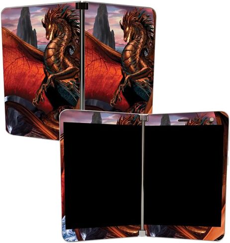 MightySkins Skin for Microsoft Surface Duo - Unicorn Utopia | Protective, Durable, and Unique Vinyl Decal wrap Cover | Easy to Apply, Remove, and Change Styles | Made in The USA in Saudi Arabia