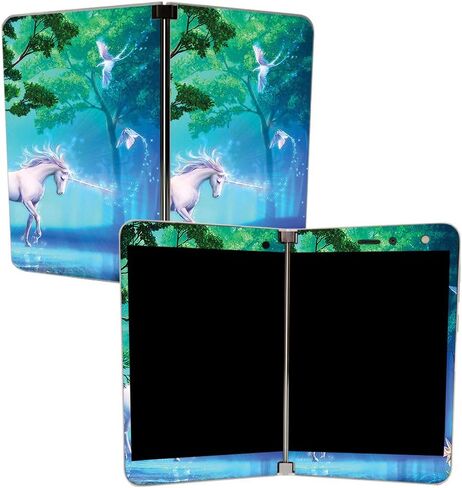 MightySkins Skin for Microsoft Surface Duo - Unicorn Utopia | Protective, Durable, and Unique Vinyl Decal wrap Cover | Easy to Apply, Remove, and Change Styles | Made in The USA in Saudi Arabia