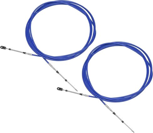 ACROPIX Universal 400cm 13FT 33C/3300 Marine Boat Throttle Shift Control Cable Blue with Fastening Head for Yamaha Outboard Engine - Pack of 2 in Saudi Arabia