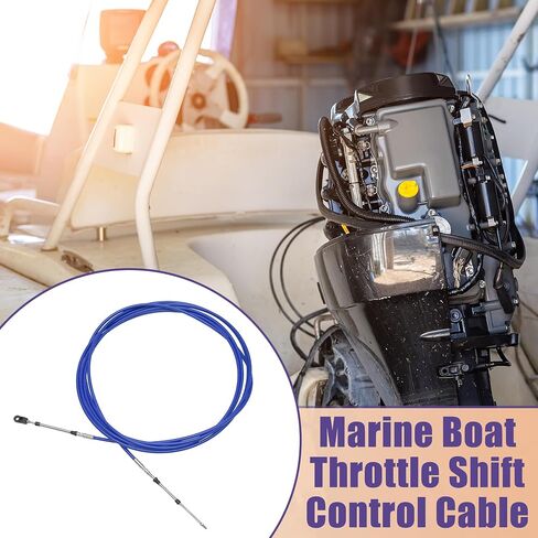 ACROPIX Universal 400cm 13FT 33C/3300 Marine Boat Throttle Shift Control Cable Blue with Fastening Head for Yamaha Outboard Engine - Pack of 2 in Saudi Arabia
