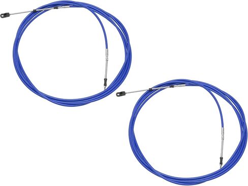 ACROPIX Universal 400cm 13FT 33C/3300 Marine Boat Throttle Shift Control Cable Blue with Fastening Head for Yamaha Outboard Engine - Pack of 2 in Saudi Arabia