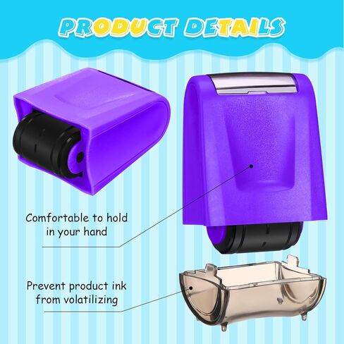 6 Pcs Dashed Handwriting Lines Practice Roller Stamp 6 Colors Handwriting Lines Stamp Roller Self Inking Handwriting Line Stamp for Kids Teachers Parents Adults Classroom Home Office Supplies in Saudi Arabia