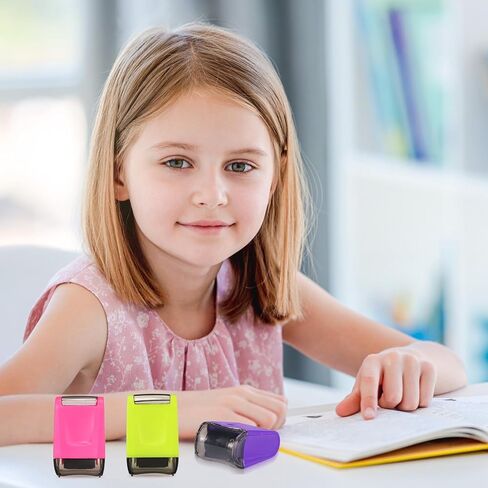 6 Pcs Dashed Handwriting Lines Practice Roller Stamp 6 Colors Handwriting Lines Stamp Roller Self Inking Handwriting Line Stamp for Kids Teachers Parents Adults Classroom Home Office Supplies in Saudi Arabia