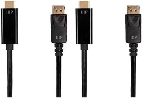 Monoprice DisplayPort to HDTV Cable - 2 Meter (6.6ft) 4K@60Hz - Select Series Black in Saudi Arabia